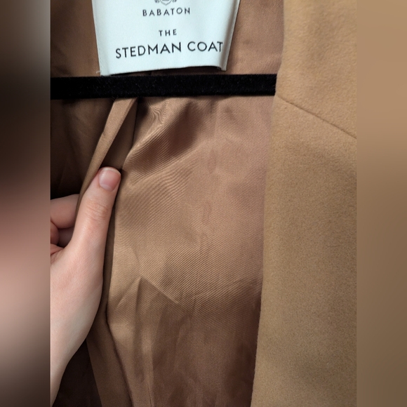 Babaton The New Stedman Coat in Virgin Wool - Gold Camel - Large - Picture 9 of 10